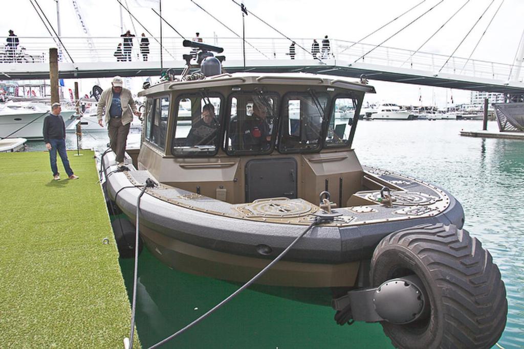 Sealegs new Interceptor 9000  at Auckland On Water Boat Show  - 2015 Auckland on the Water Boat Show - Viaduct Harbour © Marine Industry Association .